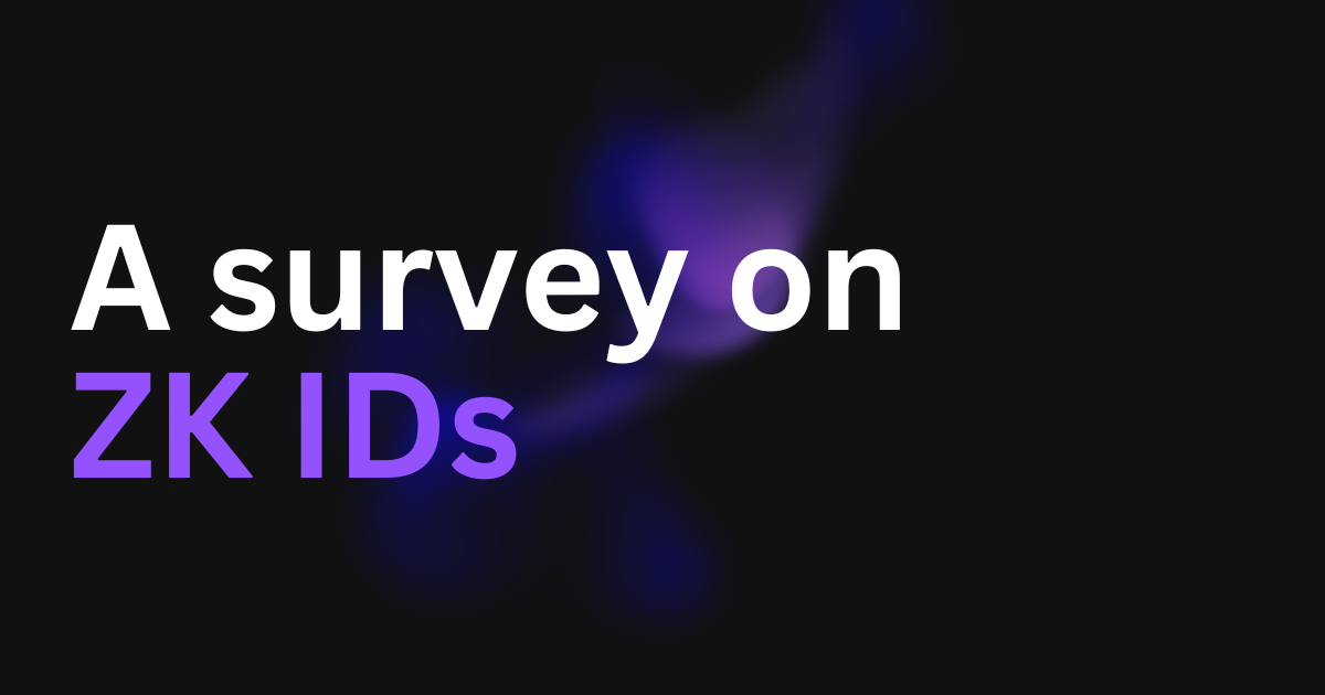 A survey on ZK IDs
